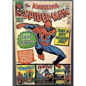 The Amazing Spider-Man Comic Book 38 July Marvel Comics Group Vintage